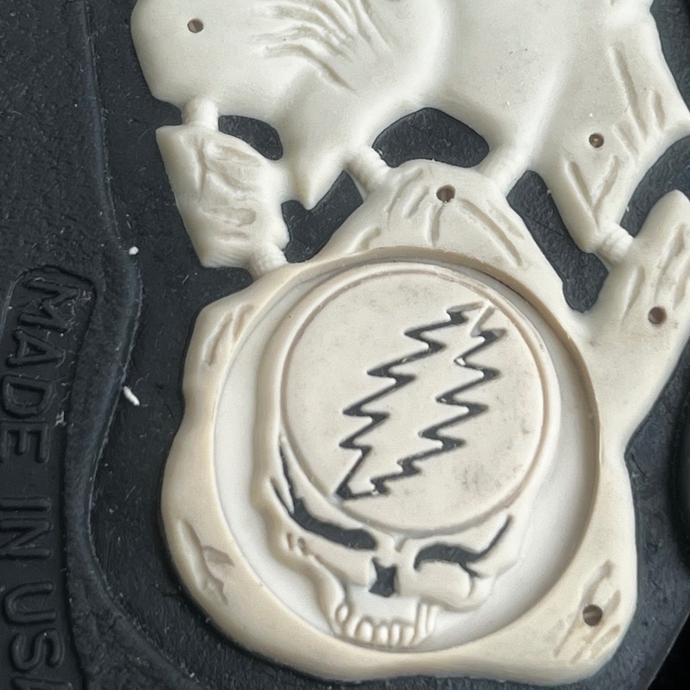 Grateful Dead Dead Tread Leather Sandals Mens 7 Womens 9 Festival Y2K Hippie VTG - Picture 3 of 16